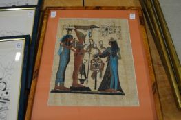 Egyptian school, colour print.