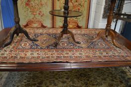 A good Persian rug, blue ground with stylised geometric decoration 190cm x 120cm.