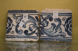 Two Turkish tiles.