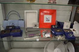 A quantity of Swarovski crystals and related items.