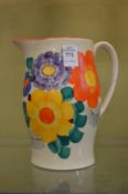 Susie Cooper for Gray's Pottery, floral decorated jug.