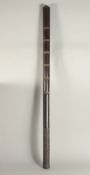 A LONG SOUTH SEAS CARVED POLE. 47ins long.
