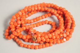 A CORAL NECKLACE.