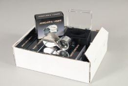 A BOX OF JEWELLERY LOOPS (12).