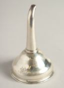 A GEORGE III SILVER WINE FUNNEL. London 1764.