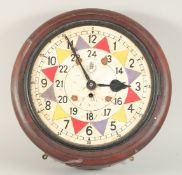 AN RAF WALL CLOCK with a 13 inch painted dial.