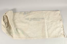 A 19TH CENTURY FRENCH SAILOR'S KIT BAG.
