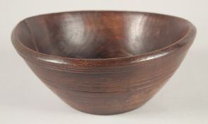 A TREEN BUTTER BOWL 10ins diameter.