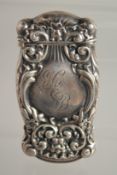 A STERLING SILVER VESTA CASE.