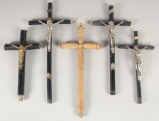 FIVE CRUCIFIXES.