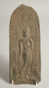 AN EARLY THAI BUDDHIST PLAQUE, 27.5cm x 11cm.