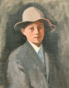 Arthur Royce Bradbury (1892-1977), a half-length portrait of a boy, believed to be a member of the