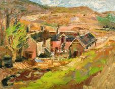 Nancy Ewart, 20th Century, two landscapes, one 12