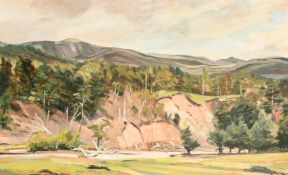K. Russell (20th Century), 'River Dulnain, Speyside', oil on canvas, signed, 28