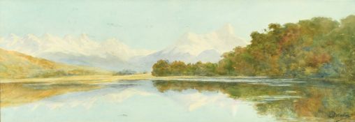 Charles Nathaniel Worsley (1862-1923) British/New Zealand, 'Diamond Lake', A New Zealand view,