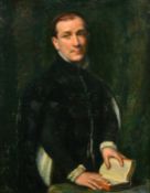 Charles Mendelssohn Horsfall (1865-1942) British, Portrait of a gentleman standing with his hands