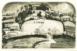 Graham Clarke (b. 1941) British, 'Haymakers', etching, aquatint, Artist's Proof, signed and