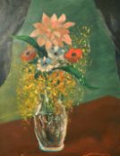 Engelbert Bertel-Nordstrom (1884-1967) Swedish, a still life of mixed flowers and foliage, oil on