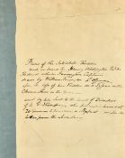 English School, Circa 1800, 'Plans of the Substitute Rudder made on Board the Henry Addington EIC,