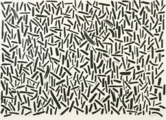 Andrew Southall (b.1947) Australian, A untitled black and white abstract composition, signed in