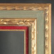 A French 20th Century Carved frame, rebate size 25.5