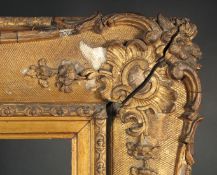 A Victorian gilt composition frame, rebate size 25