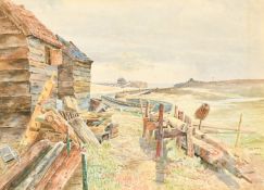 Four watercolours of costal/shipping, various artists, all signed, from 10.75