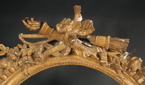 A 19th Century French gilt composition frame, rebate size, 32.25