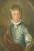 J. Spilsbury after Reynolds, A pair of 18th Century hand-coloured mezzotints of young boys in fine