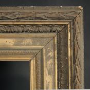 A 19th Century Continental gilt composition frame, rebate size 10.5