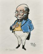 Harold George Packer (1908-1999), two watercolour sketches of Dickens Characters, 10