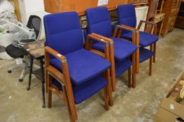 A set of six Sven Christiansen office armchairs.