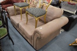 A modern two-seater settee.