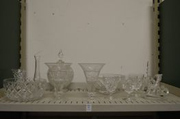 A quantity of cut-glassware.