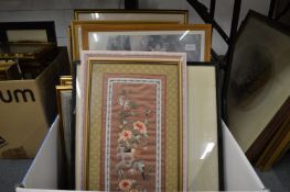 Various paintings and prints.