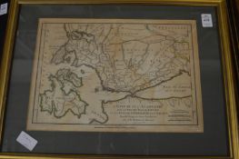 A collection of part hand-coloured maps relating to Greece and other areas.