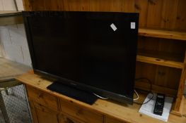 A Sony flat screen TV.