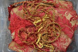 Good quality material curtain ties etc.