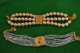 Decorative necklaces.