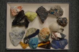 A good collection of small mineral samples.
