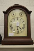 A mahogany cased mantle clock.