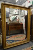 A 19th century gilt framed mirror.
