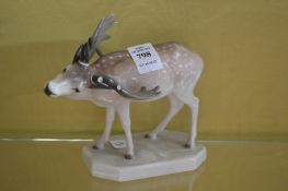 A KPM porcelain deer.