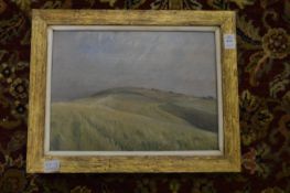 Rural Landscape oil on board and another small oil painting.