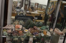 A good collection of mineral samples.