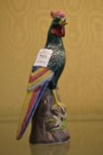 A Chinese pottery pheasant.