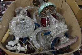 Chandelier parts to include arms and sconces etc.