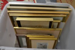 Various paintings and prints.