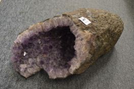 A good large amethyst crystal sample in naturalistic state.