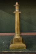 A brass lamp base.